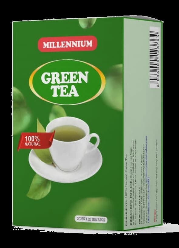 Original Millennium Green Tea packaging