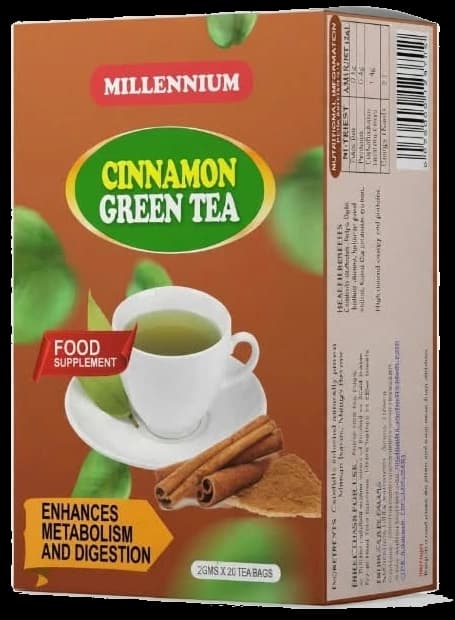 Original Millennium Cinnamon Green packaging