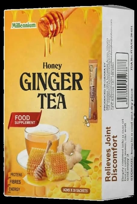 Original Millennium Honey Ginger Tea box